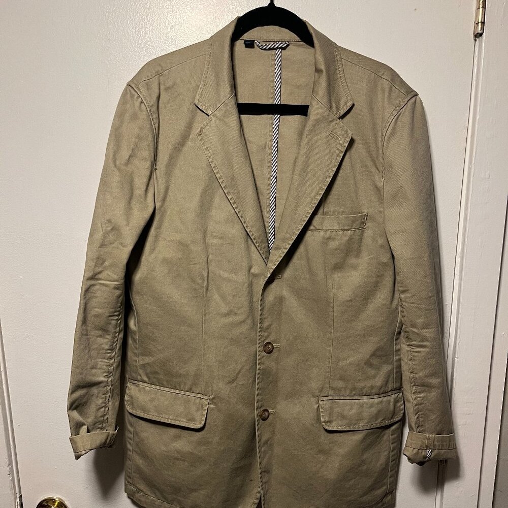 Boden Blazer Men's Size 40 Tan Cotton Casual Sport Coat